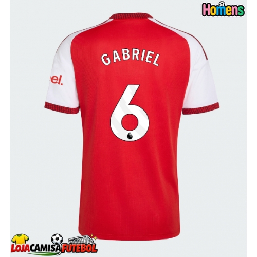 Camisa de Futebol Arsenal Gabriel Magalhaes #6 Equipamento Principal 2026-27 Manga Curta